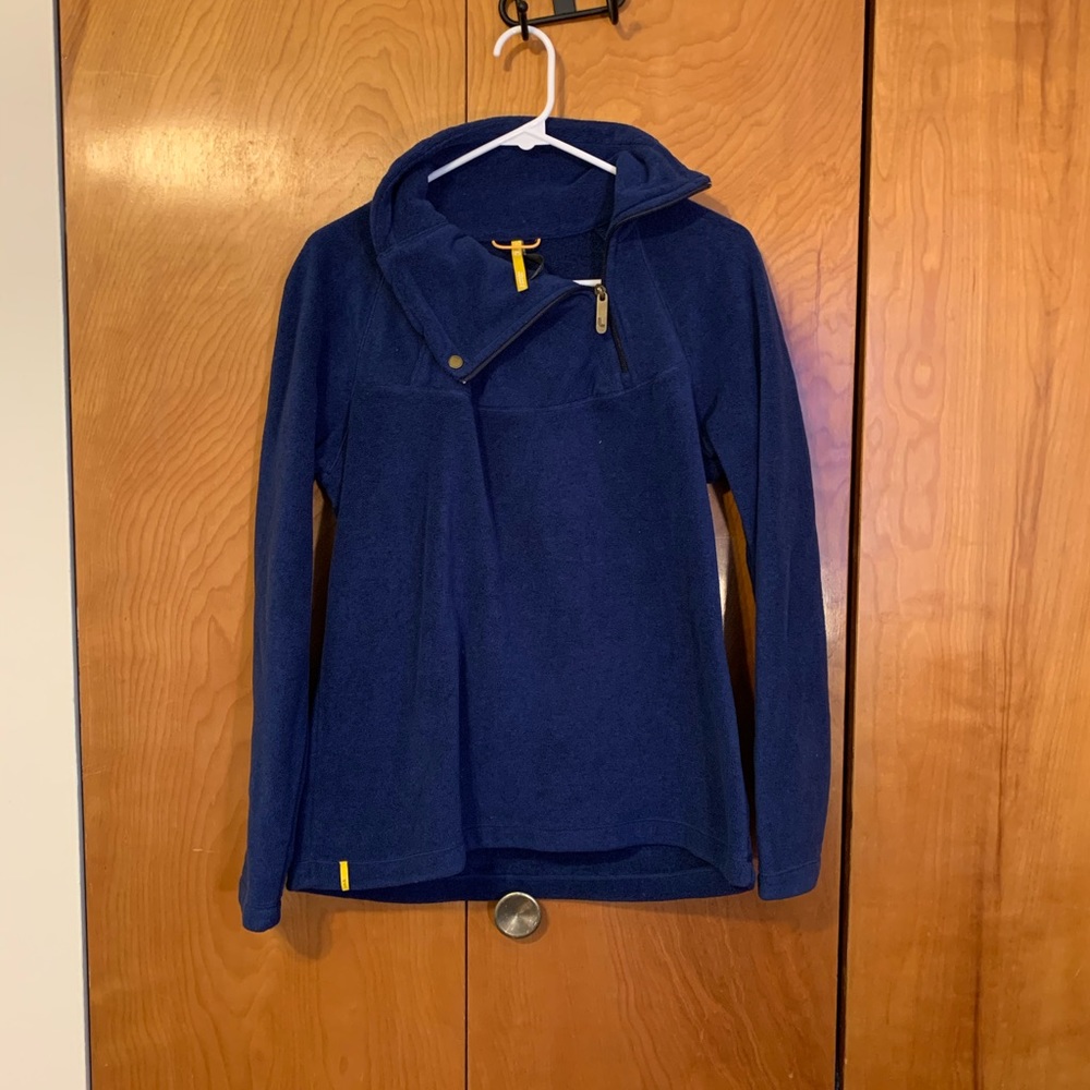 Blue running quarter zip
